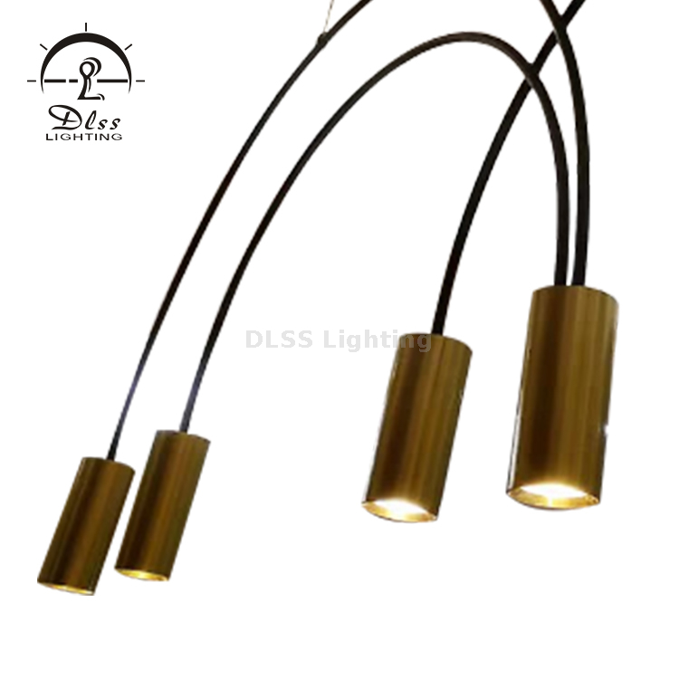 DLSS LUSTER Furniture Decoration GU10 ، المصباح المتدلي ذو 3 أضواء على شكل قوس