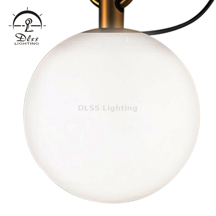 DLSS Lighting شمعدان حائط زجاجي كروي إضاءة زجاج معلق على الحائط قابس إضاءة في مصباح حائط