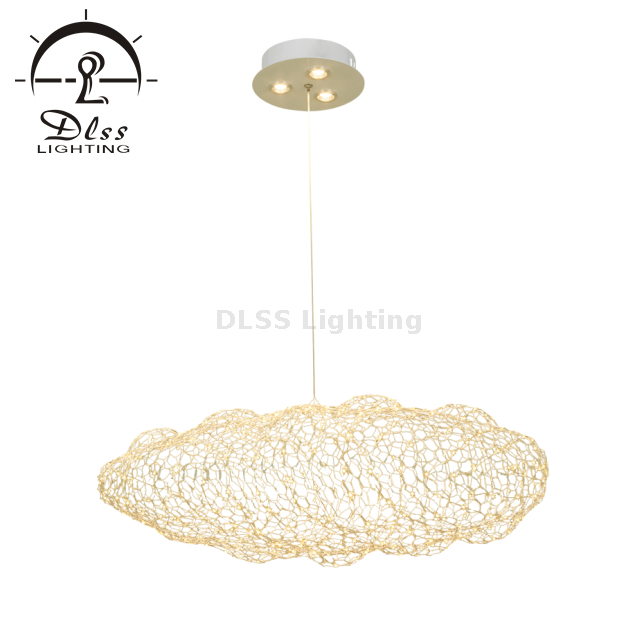 شبكة سحابة قلادة الإضاءة آرت ديكو LED أبيض معلق ضوء السقف فوق الطاولة الإبداعية LED مصباح معلق